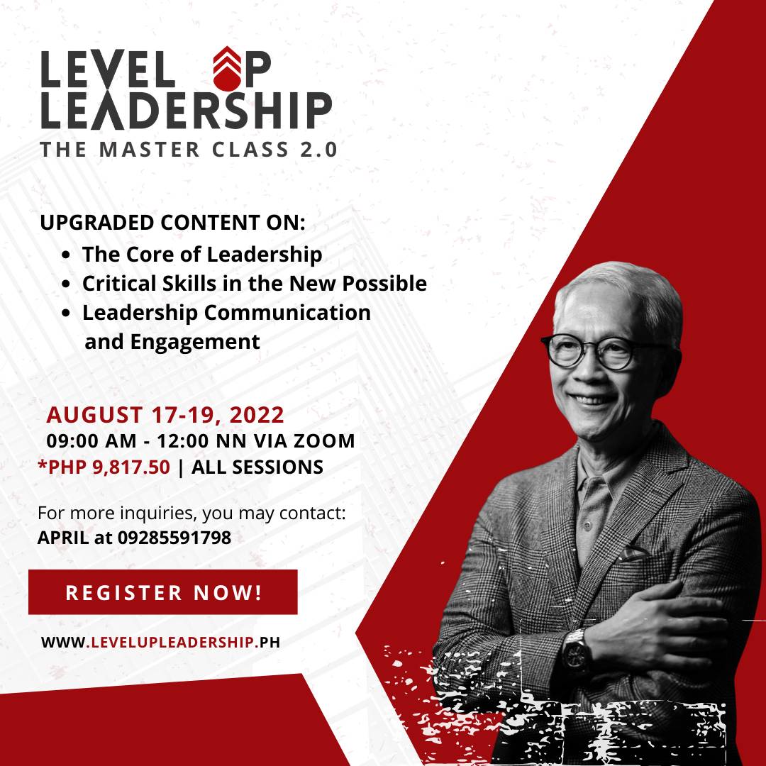 Level Up Leadership August 2022  Inspirational Speaker Philippines